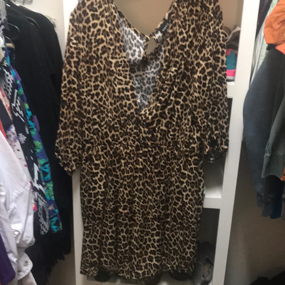 Torrid leopard romper size 2